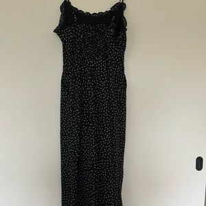 Polka Dot Jumpsuit Day or Night (Navy and White)